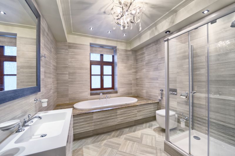 Elegant Bathroom with Heated Flooring